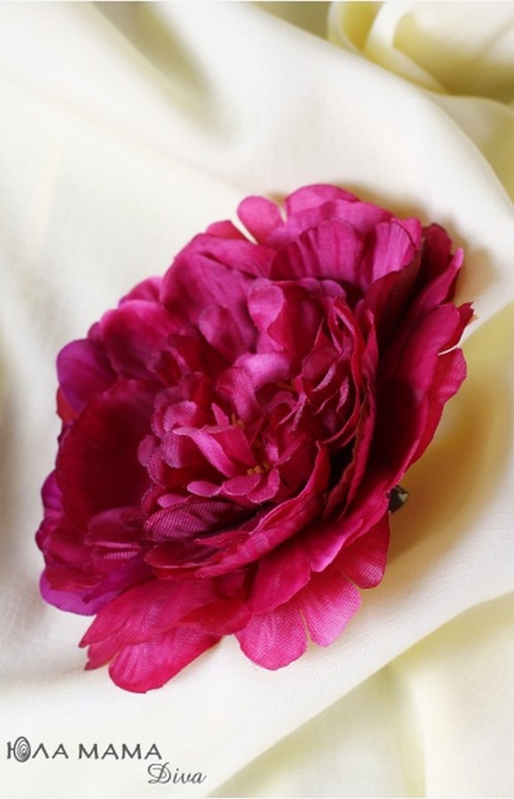 Брошь - заколка Peony photo №2